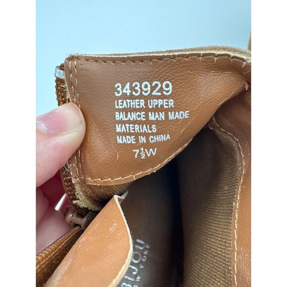 Womens Bijou New York Leather & Man-Made Materials Ankle Boots Size 7.5W Brown M - Picture 6 of 6
